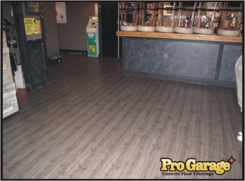 Garage Floor After the Pro Garage Floor Covering.
